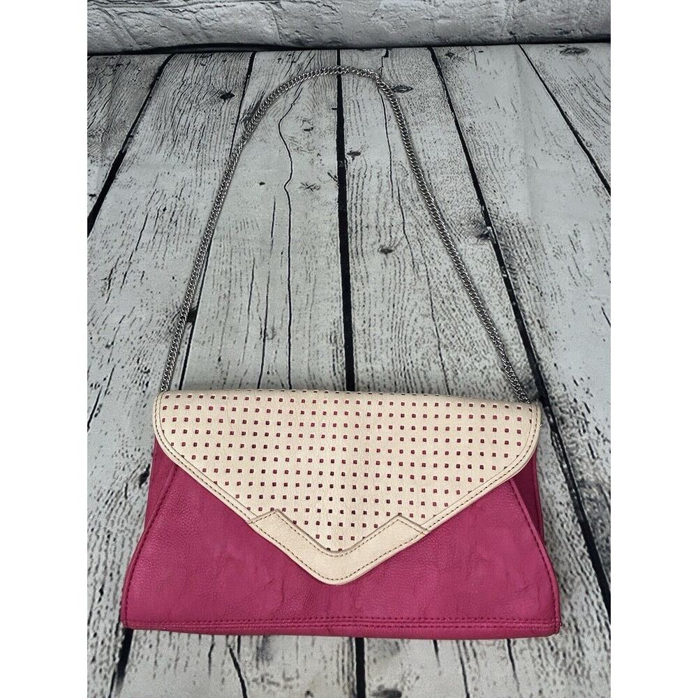 Charming Charlie Crossbody Chain Purse Clutch Women’s Pink Shoulder Bag